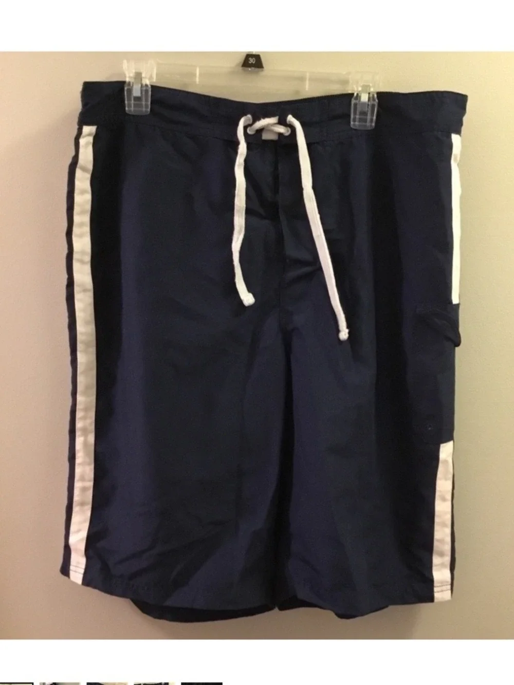 Men’s MLB Genuine Merchandise Swim Trunks Navy Blue Size XXL Detroit Tigers